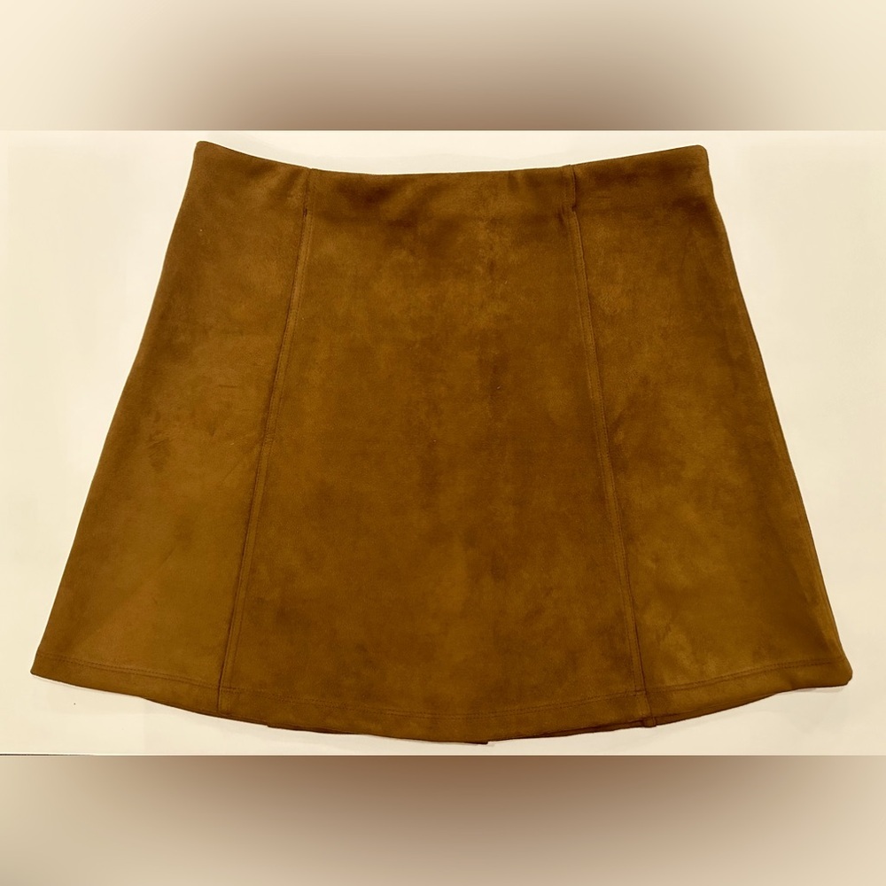 Vintage-Inspired Button-Front A-Line Skirt - Picture 3 of 4
